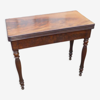 Mahogany games table