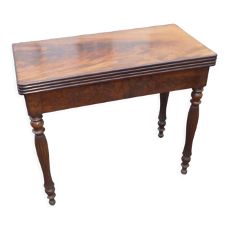 Mahogany games table