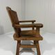 Rustic brutalist arm chair solid oak 1960’s
