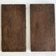 Pair of antique decorative panels in carved wood, 19th century