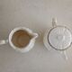 Teapot, sugar bowl and ivory milk jar from Sarreguemines