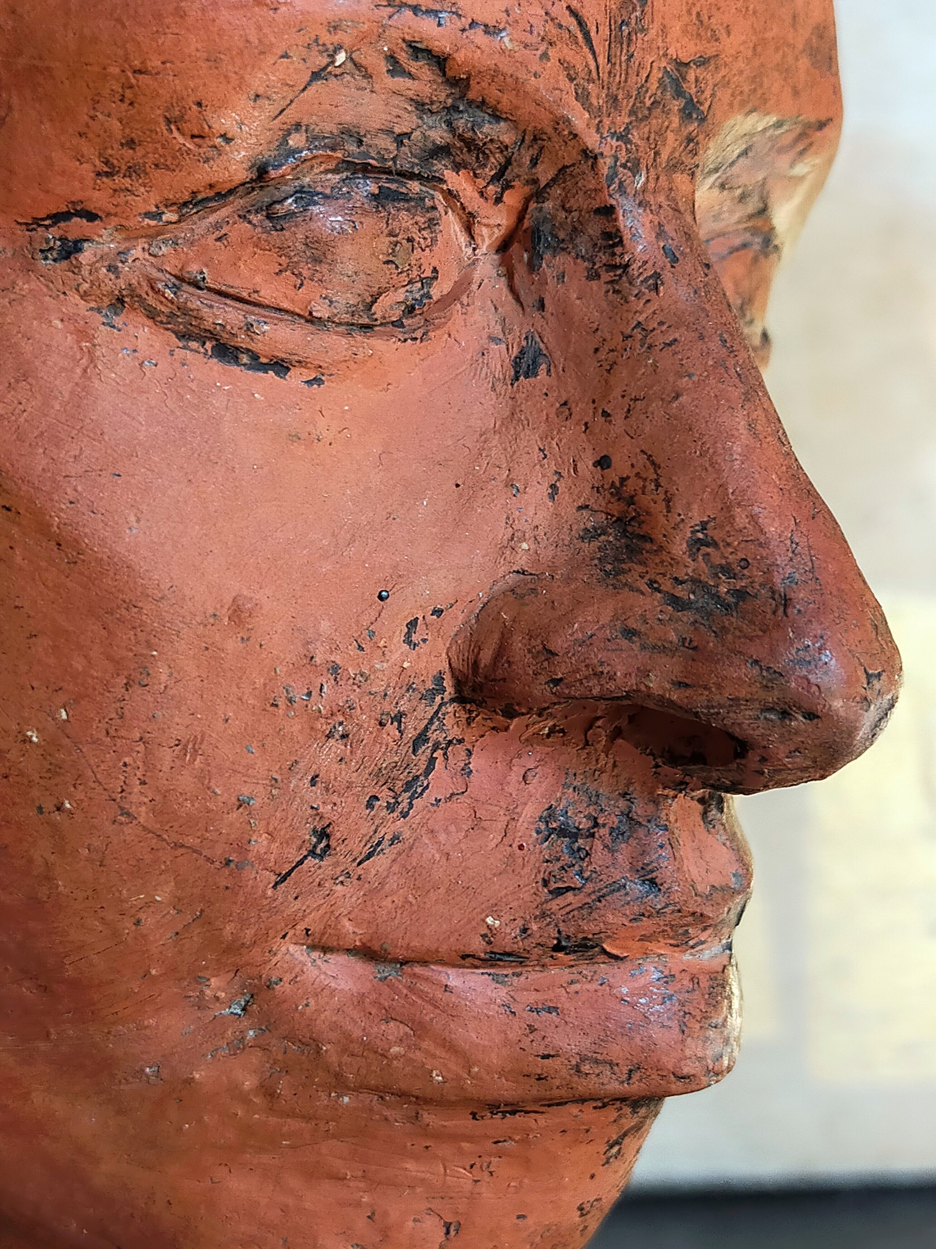 Young man's head original artist modeling