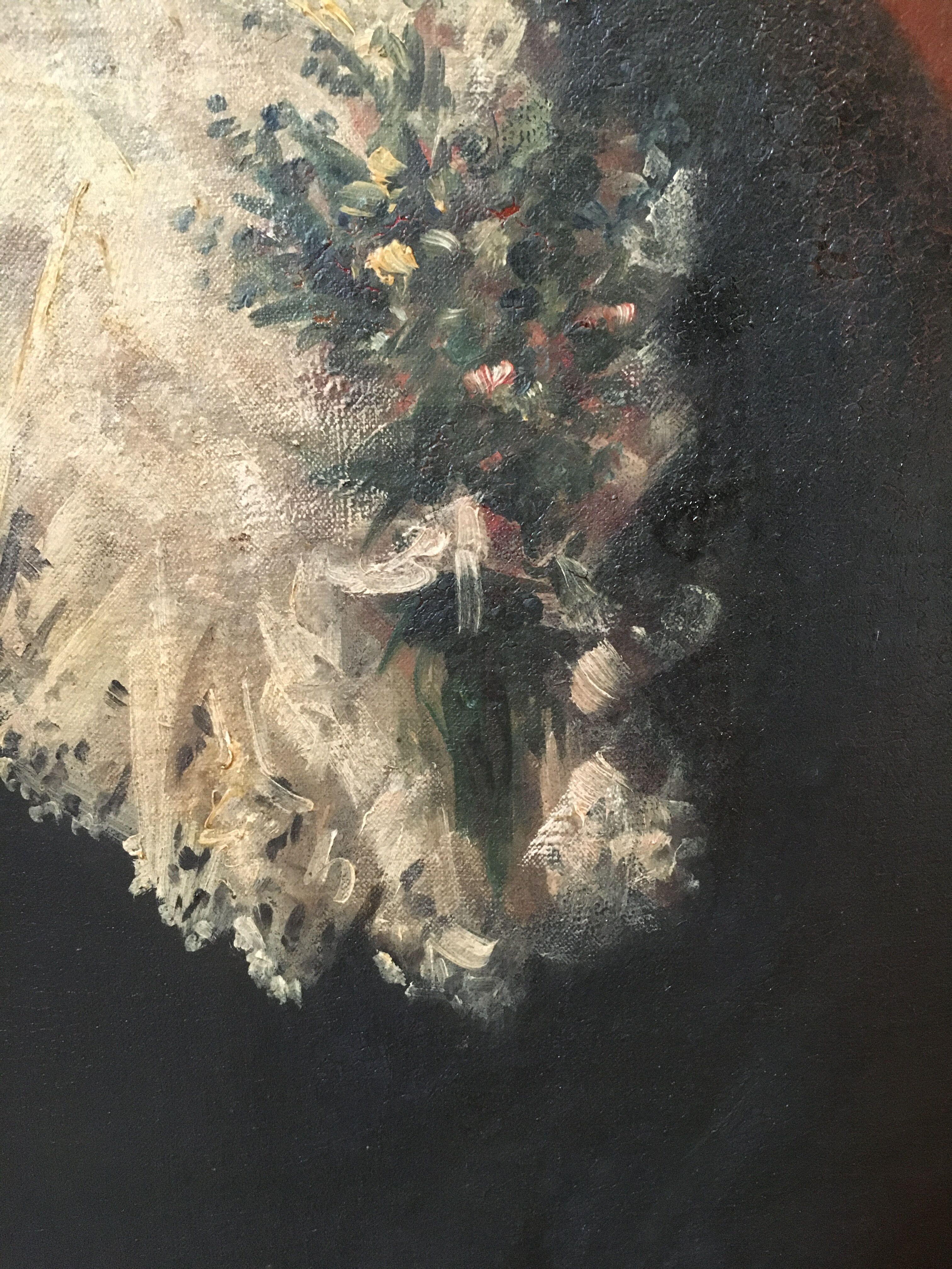 Old portrait of a woman in the late nineteenth century