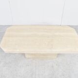 Vintage travertine coffee table, 1970s