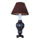 Pied de lampe art nouveau en étain - fausse bougie
