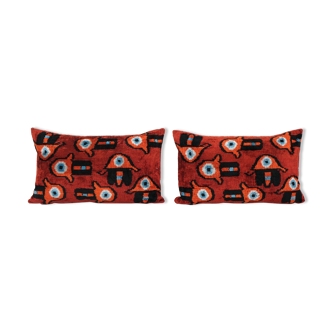 Paire de coussins Ikat