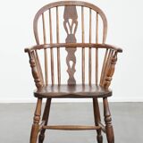 Antique English lowback Windsor chair with beautiful patina