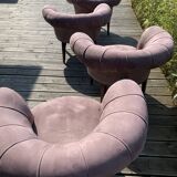Four art deco armchairs
