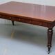 Rare double-sided desk in hardwood by Holland and Sons, Victorian era.