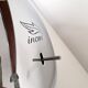 Desk lamp - incm , elea- contemporary design - chrome metal & wood - 1990