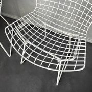 Pair of dining chairs 420 by Harry Bertoia for Knoll International, 1970s.