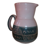 Ceramic pitcher signed Yvon Roy