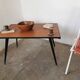 Coffee table mid-century compass legs