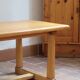 Rustic patinated solid pine coffee table.