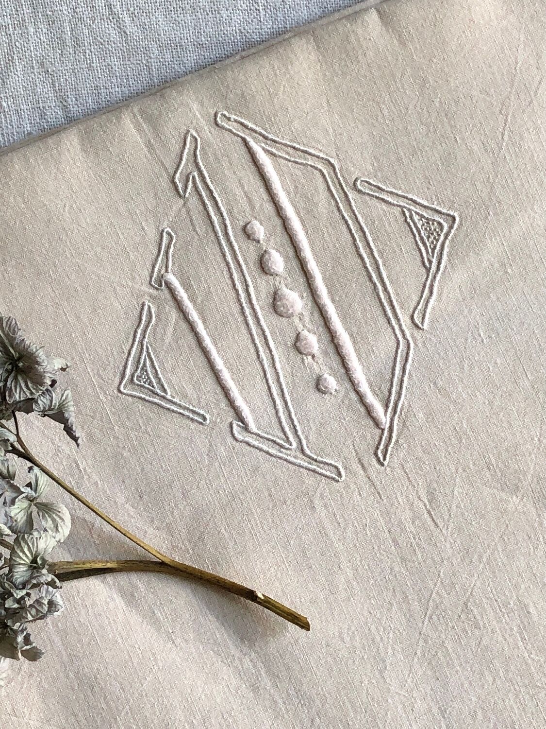 Old Sheet In Pure Thread Pink Powdery Linen