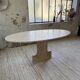 Travertine dining table 1970 Italy Tobia Scarpa