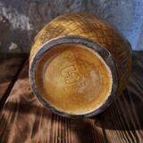 Sarreguemines foliage earthenware pitcher