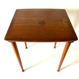 Table d’appoint scandinave en teck Mobelintarsia