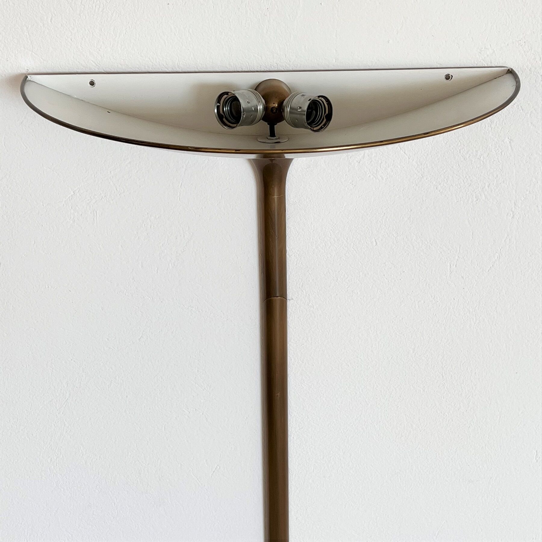 Florian Schulz Vintage Wall Sconce in Brushed Brass, 1970s