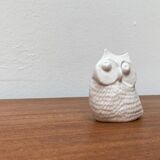 Danish mid-century ceramic owl sculpture by Søholm, 1960s.