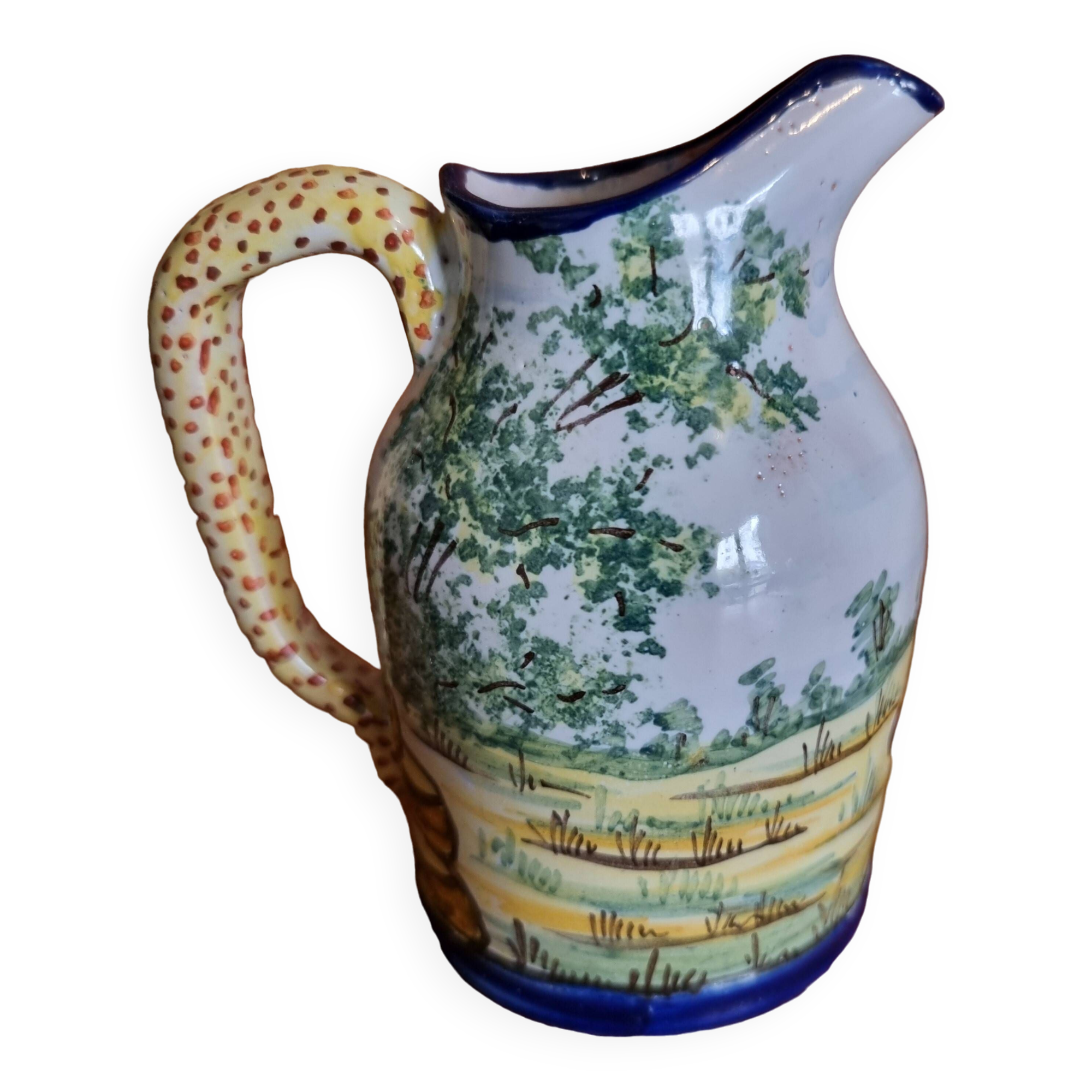Earthenware pitcher from Nevers AM Montagnon