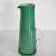 Vintage artistic green glass vase, Tarnowiec, Europe, 1970s