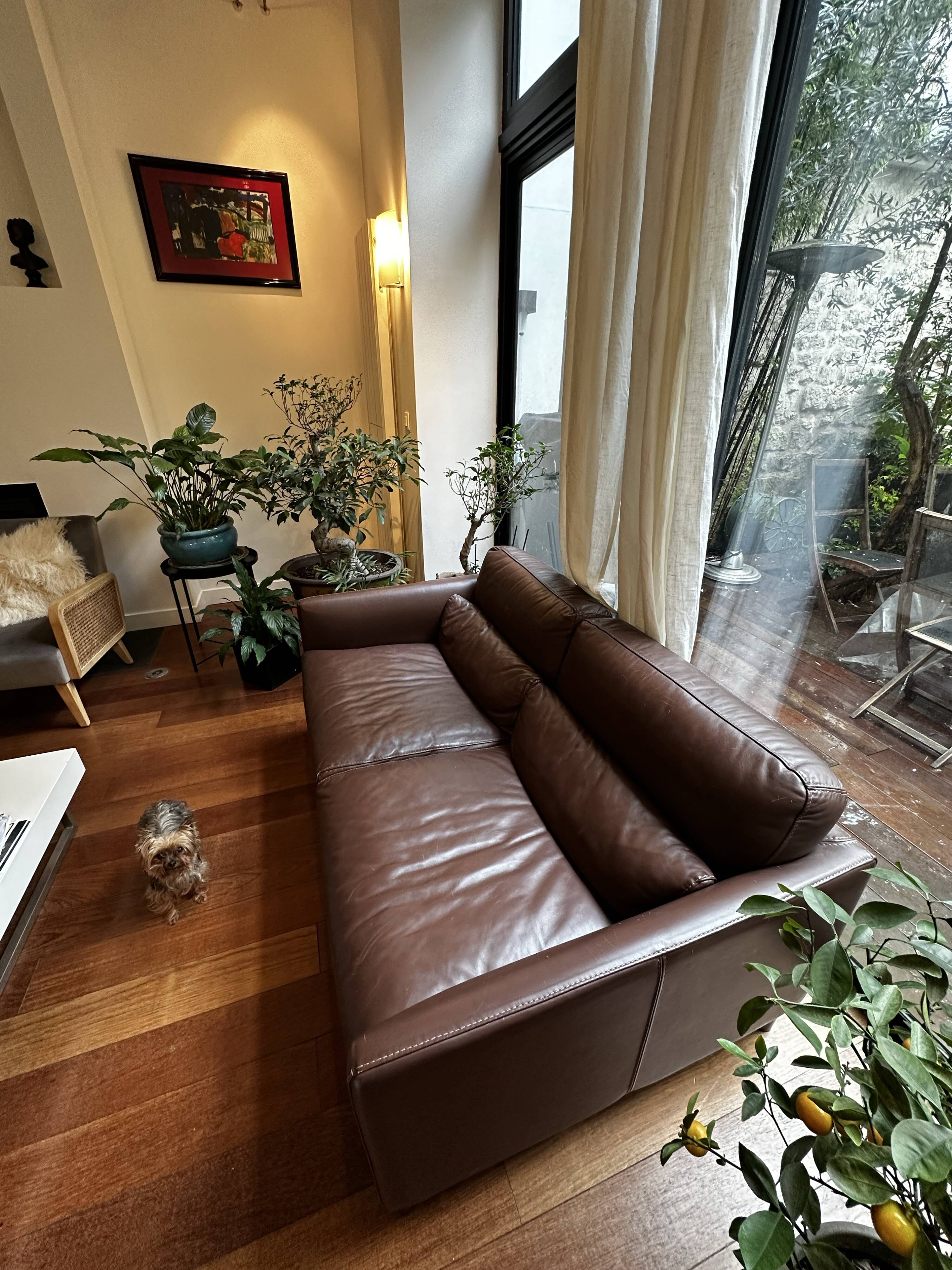 Roche Bobois leather sofa