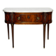 Console française Louis XVI en acajou à plumes, 19ème siècle