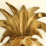 Vide poche vintage ananas en laiton