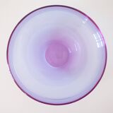 Large purple glass bowl 1970