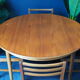 Teak dining table & four chairs A&FH Furniture