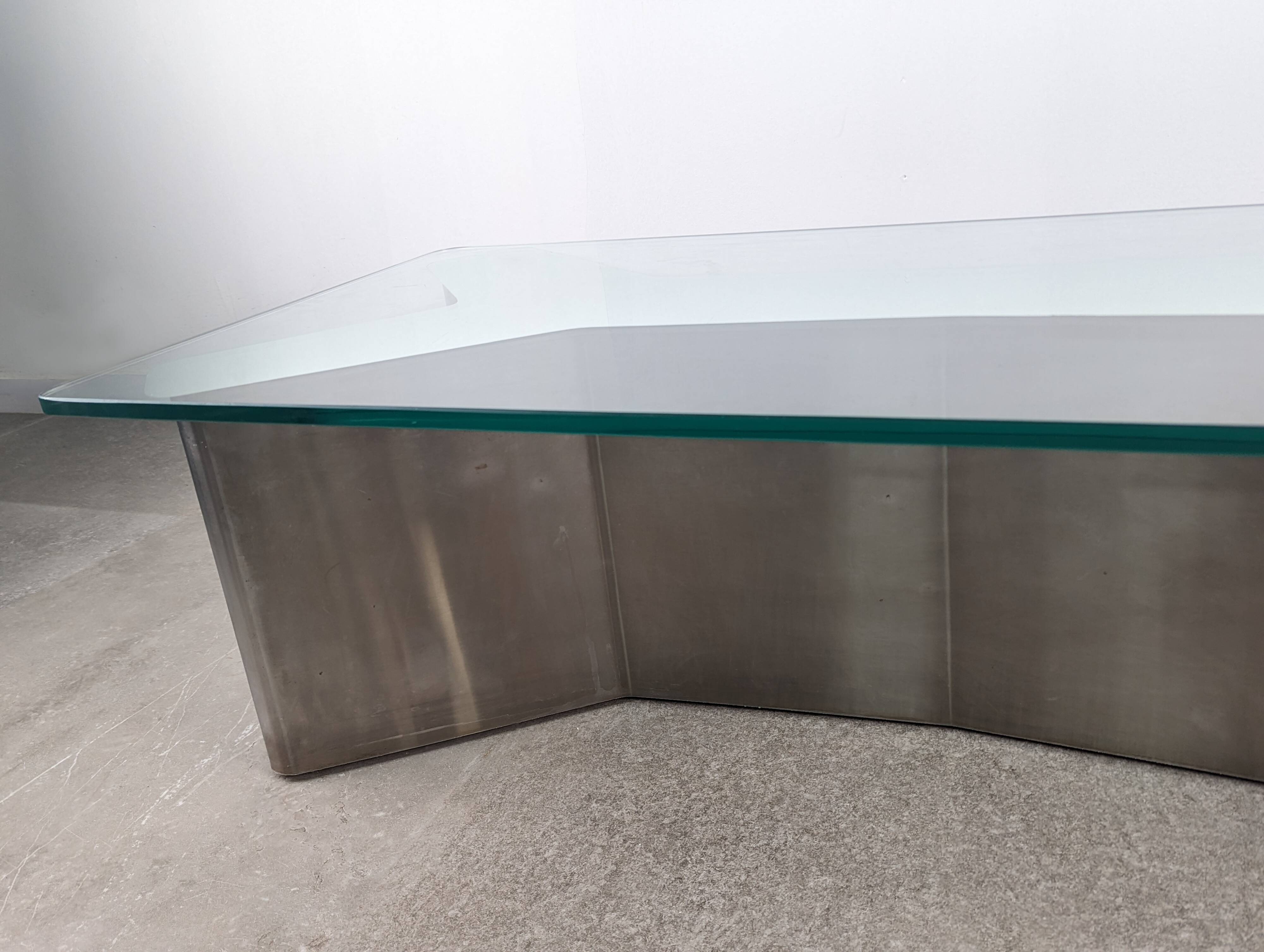 Ypsilon stainless steel table 1970s