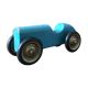 Old painted wooden toy car