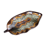 Large orange leaf dish in the vintage 1970s
