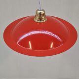 Enamelled sheet metal pendant light