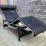 3x Original Cassina Le Corbusier Lc4 Black/chrome, New!