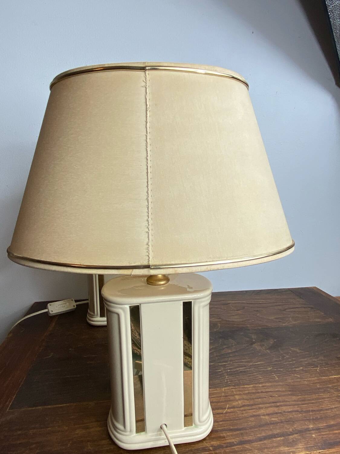Paire de lampes, Robert de Schuytener années 70