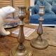 2 brass candle holders