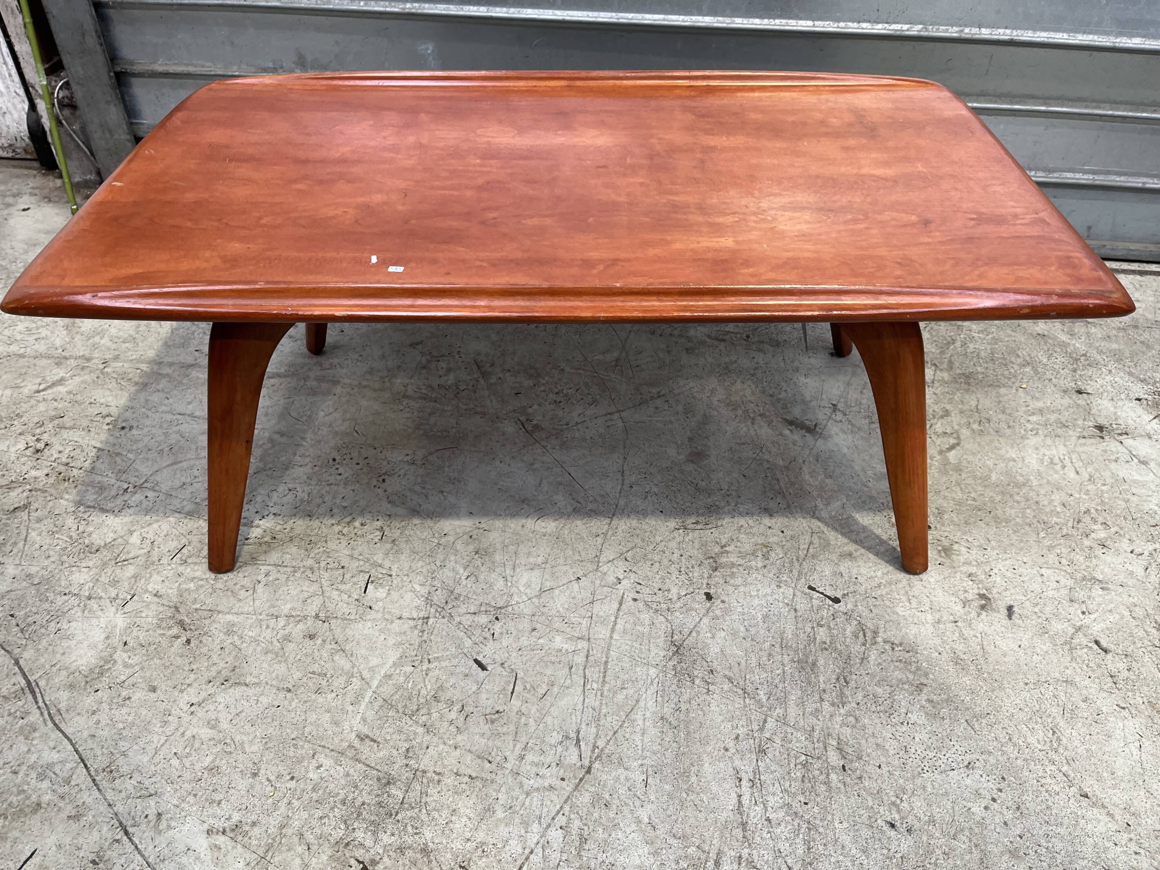 Scandinavian style wooden coffee table