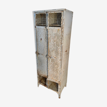 Industrial style metal locker cloakroom