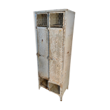 Industrial style metal locker cloakroom
