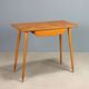 Vintage writing desk in beech with drawer, Italian design from the 1950s.