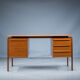Mid-century teak freestanding desk from GV Møbler, 1960s