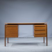 Mid-century teak freestanding desk from GV Møbler, 1960s