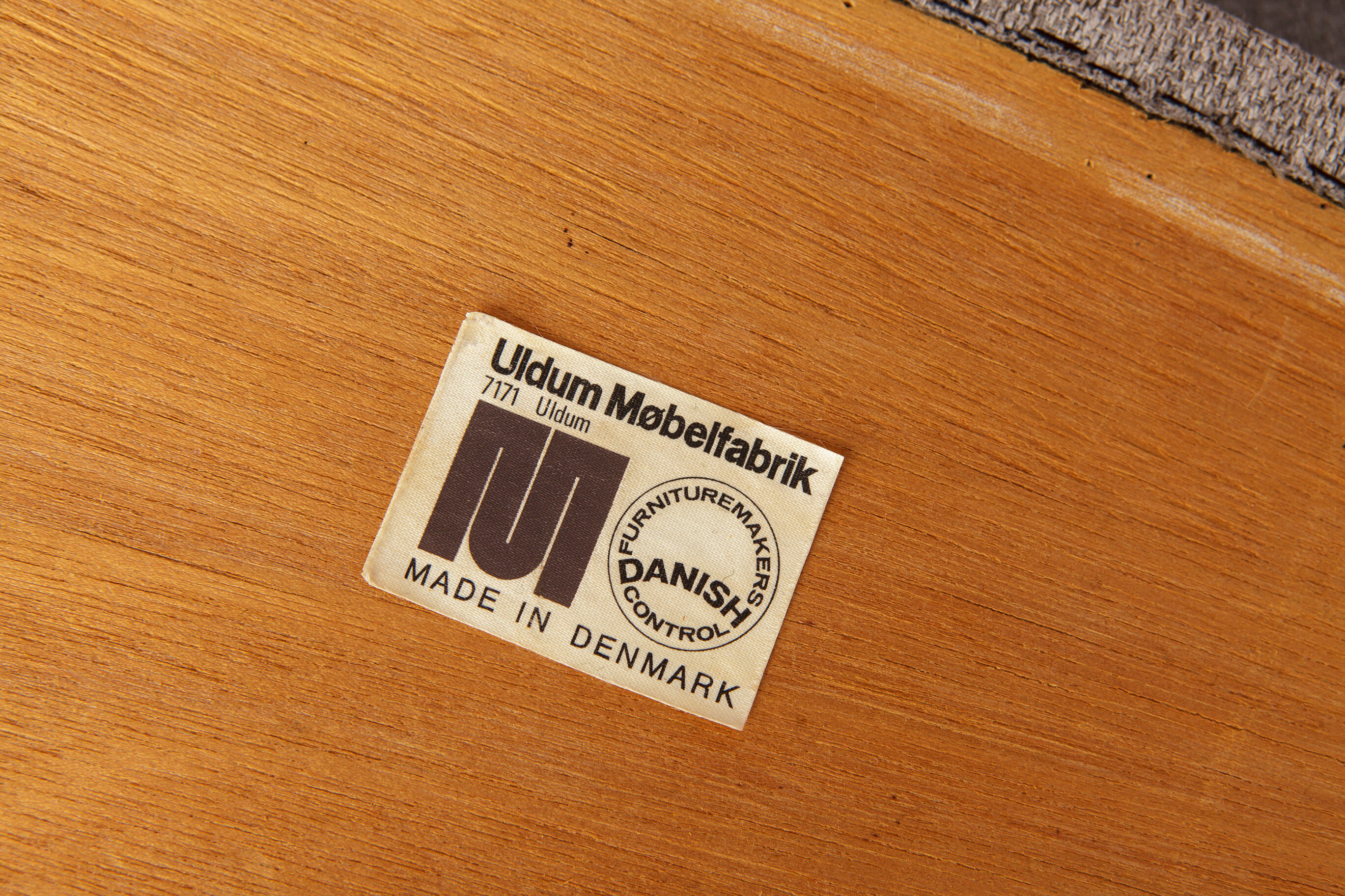 3 chaises de salle à manger Uldum Møbelfabrik en teck danois des années 1960, style mid-century.
