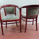 Pairs of Thonet armchairs