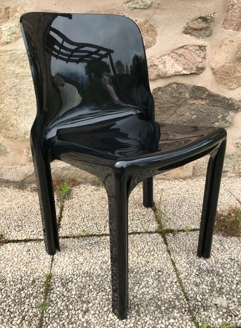 Vico Magistretti Black Selene Chair