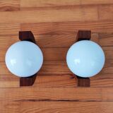 Pair of Scandinavian wall lights