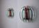 Pair of two-coloured Veca sconces, Italy, 1970