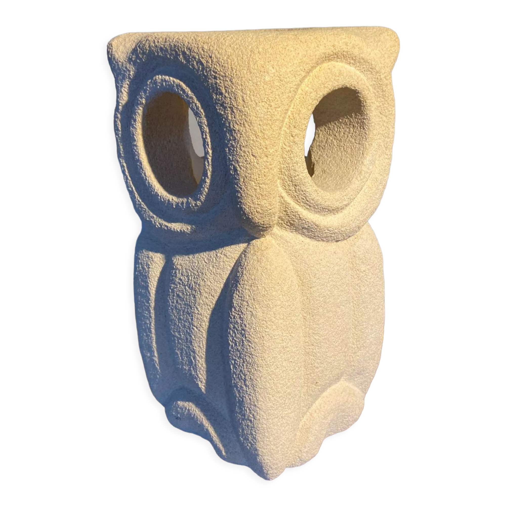 Owl lamp Albert Tormos in Gard stone 60s